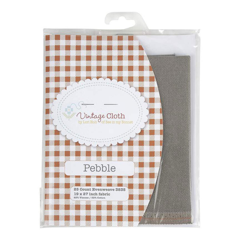 The front of the Lori Holt Vintage Cloth - Lugana Pebble package.