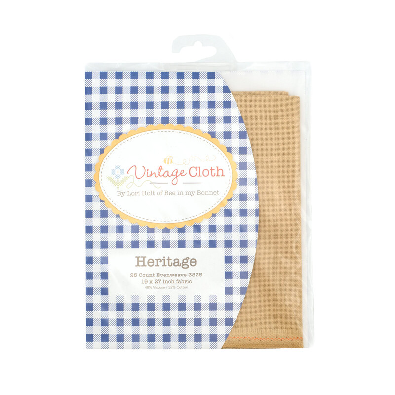 The front of the Lori Holt Vintage Cloth - Evenweave Heritage package