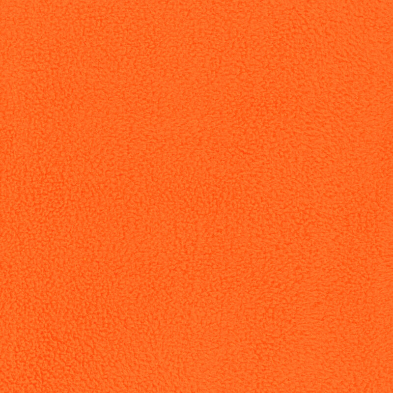 Solid fleece fabric swatch in hunter orange