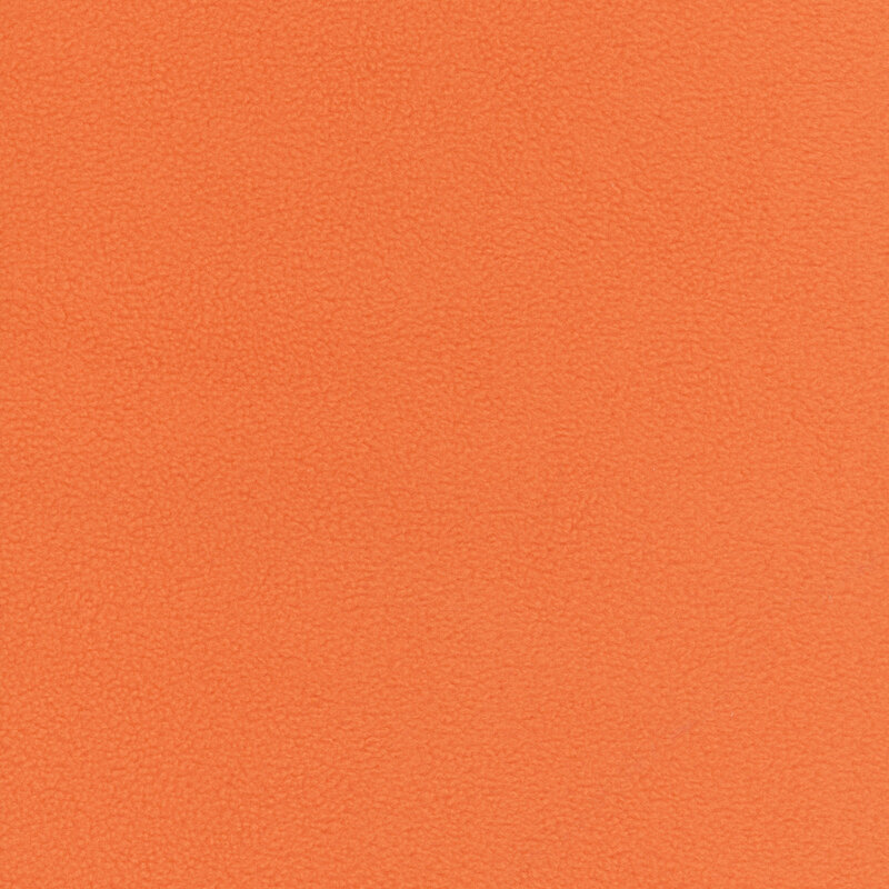 Solid fleece fabric swatch in orange
