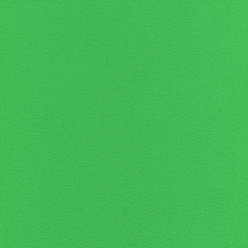Solid fleece fabric swatch in jolly green.