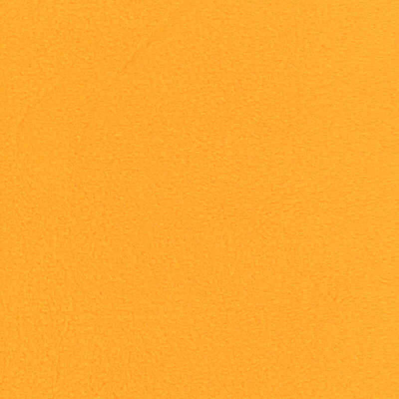 Solid fleece fabric swatch in golden yellow.