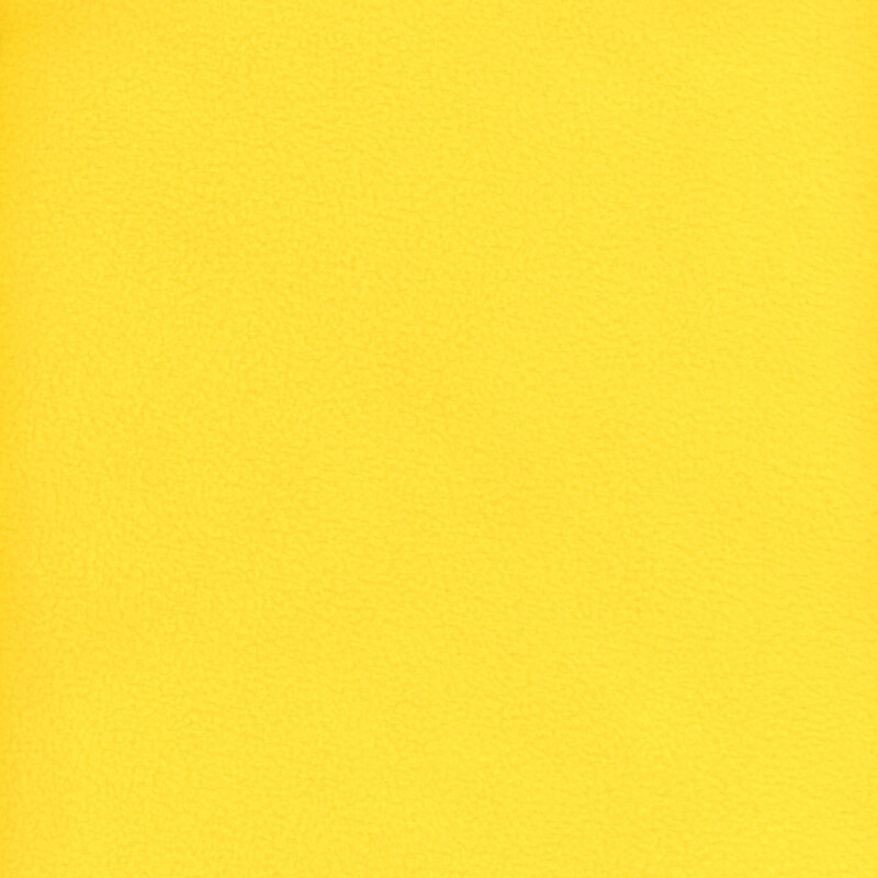 Solid fleece fabric swatch in lemon