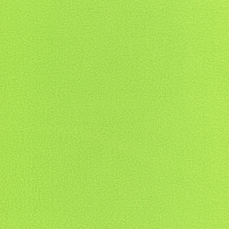 Solid fleece fabric swatch in lime green.