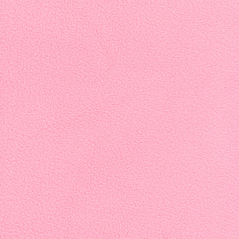 Solid fleece fabric swatch in rose pink.