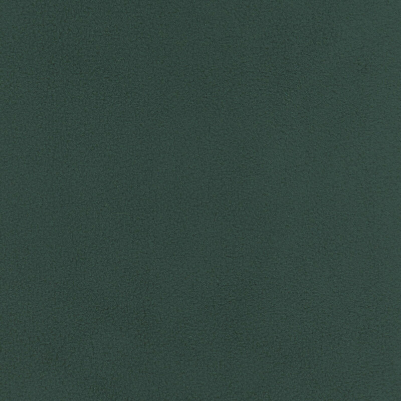 Solid fleece fabric swatch in hunter green.
