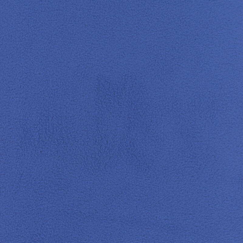Solid fleece fabric swatch in royal.