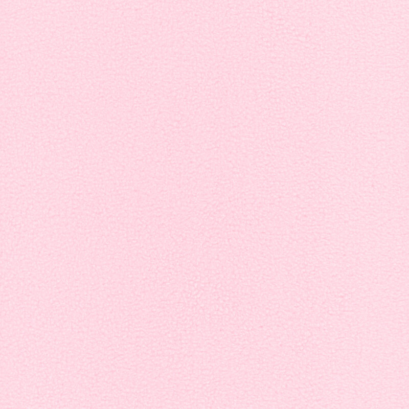 Solid fleece fabric swatch in light pink.