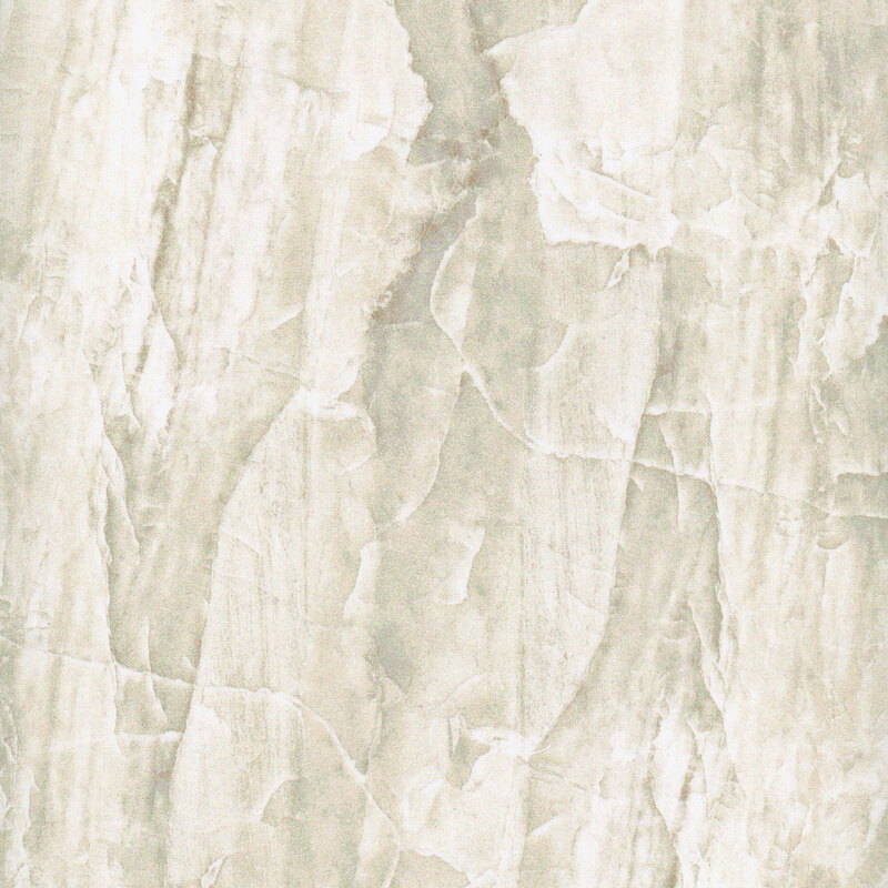 Cream marble texture fabric with white accents 