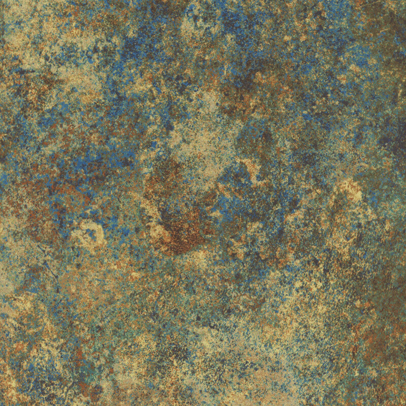 Mottled and textured fabric in earthy colors of tan, brown, and slate gray.