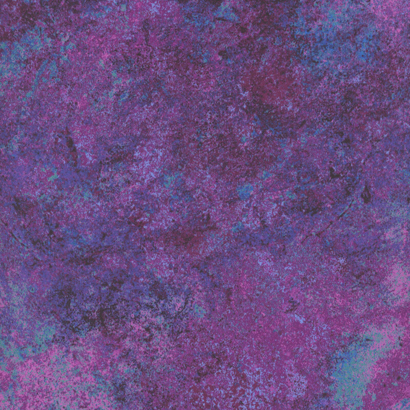Mottled and textured fabric in deep purple with blue accents.