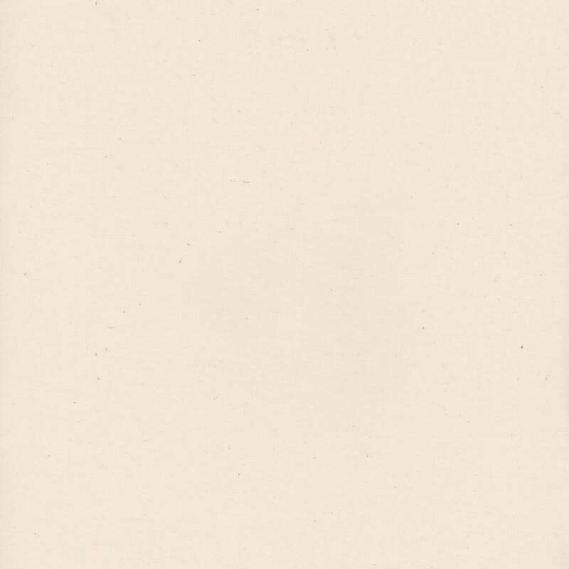 Solid cream muslin fabric.