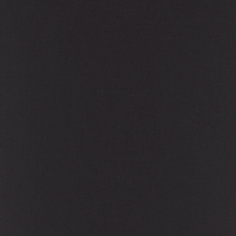 Black solid linen fabric.