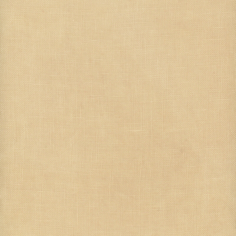 Close up swatch of 28ct Linen Fabric in the color Parchment.