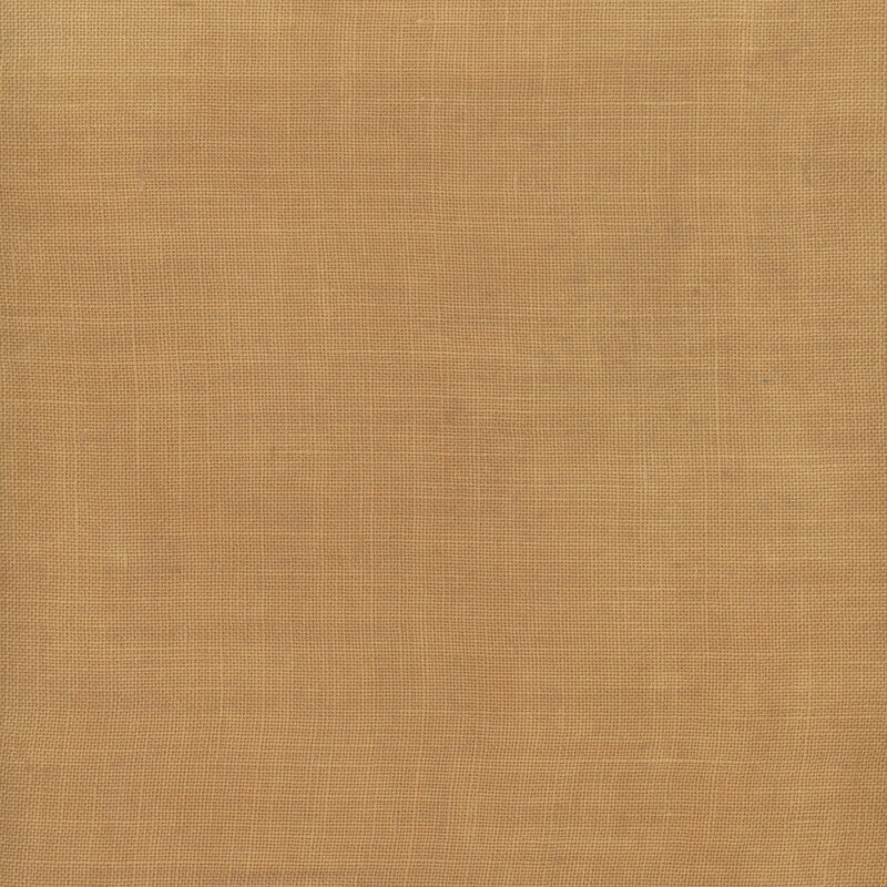 Close up swatch of 32ct Linen Fabric in the color Straw.