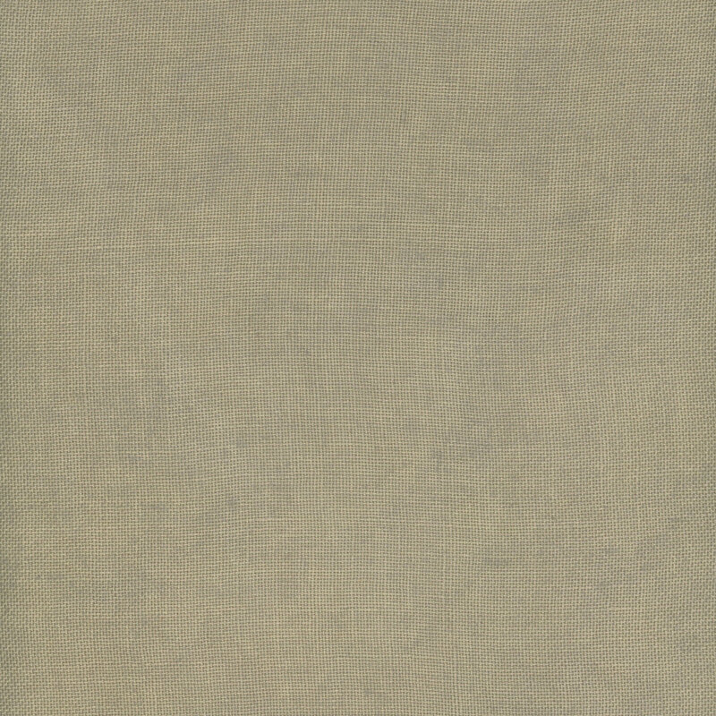 Close up swatch of 28ct Linen Fabric in the color Tin Roof.