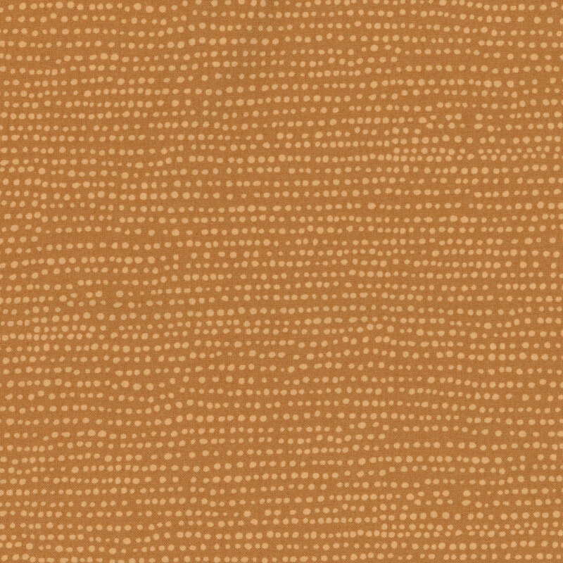 Brown fabric with tonal light brown columns of dots