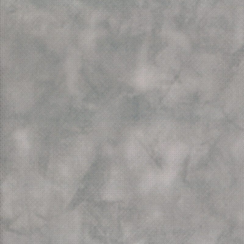 A 8 x 8 swatch of the Fabric Flair Charcoal Dyed Effect 14ct Aida Cloth with a mottled grey pattern.  