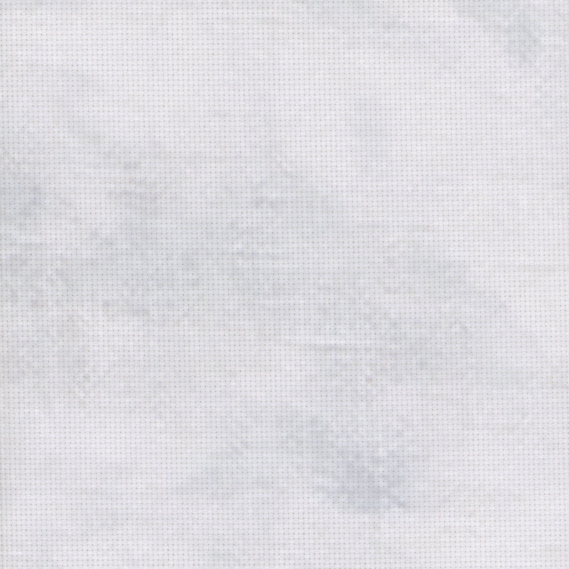 A 8 x 8 scan of 14ct Aida Cloth with a mottled light grey pattern.  