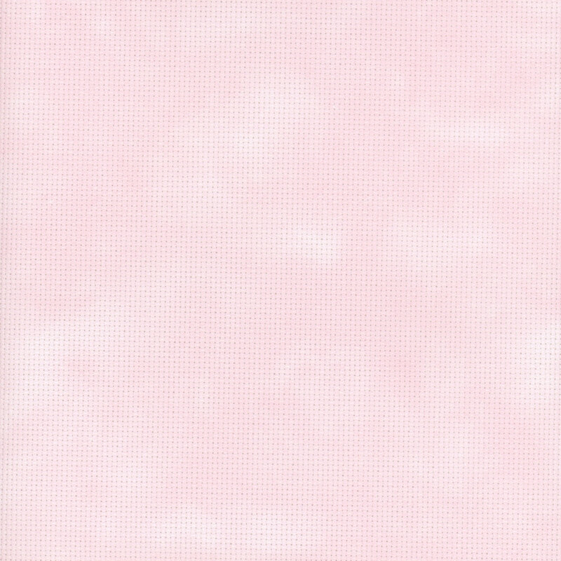 A 8 x 8 scan of 14ct Aida Cloth with a softly mottled light pink pattern.  