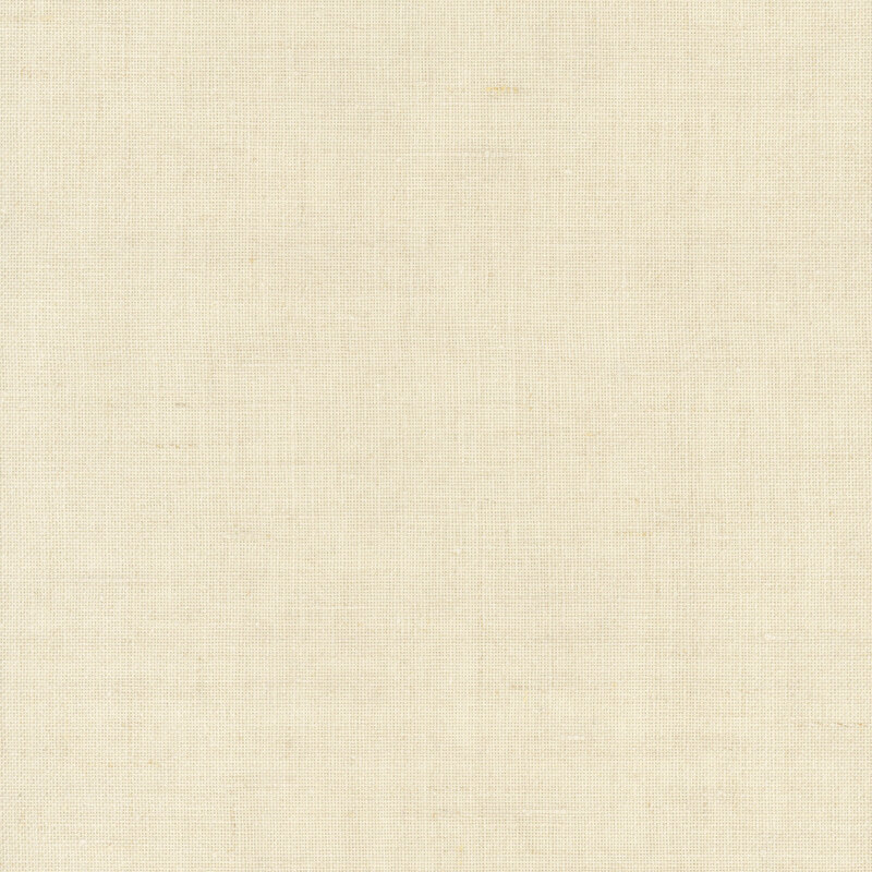 Close up swatch of Wichelt 32ct Country French Linen in the color Lambswool, a cream color.