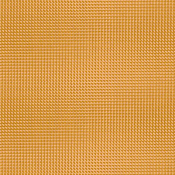 A houndstooth fabric swatch in tonal mustard yellow hues.