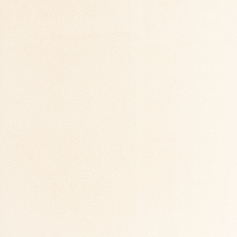 Ivory swatch of Double Lush Velvet fabric.