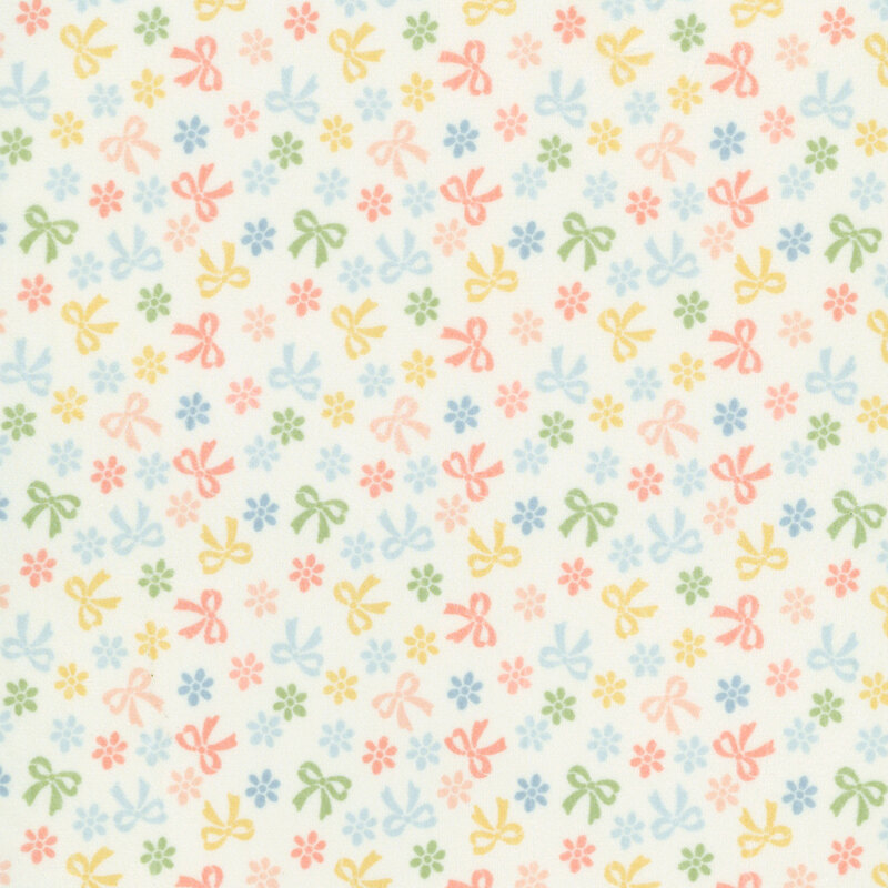 Handmade Sweetness Quilting Cuddle 31793-11QC Porcelain Bows & Daisies by Heather Briggs for Moda Fabrics