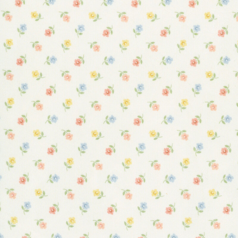 Handmade Sweetness Quilting Cuddle 31794-11QC Porcelain Posies by Heather Briggs for Moda Fabrics