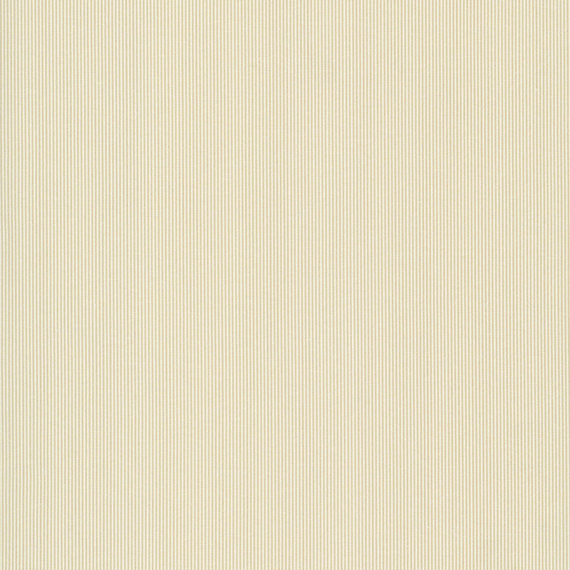 Stone gray and ivory striped fabric swatch.