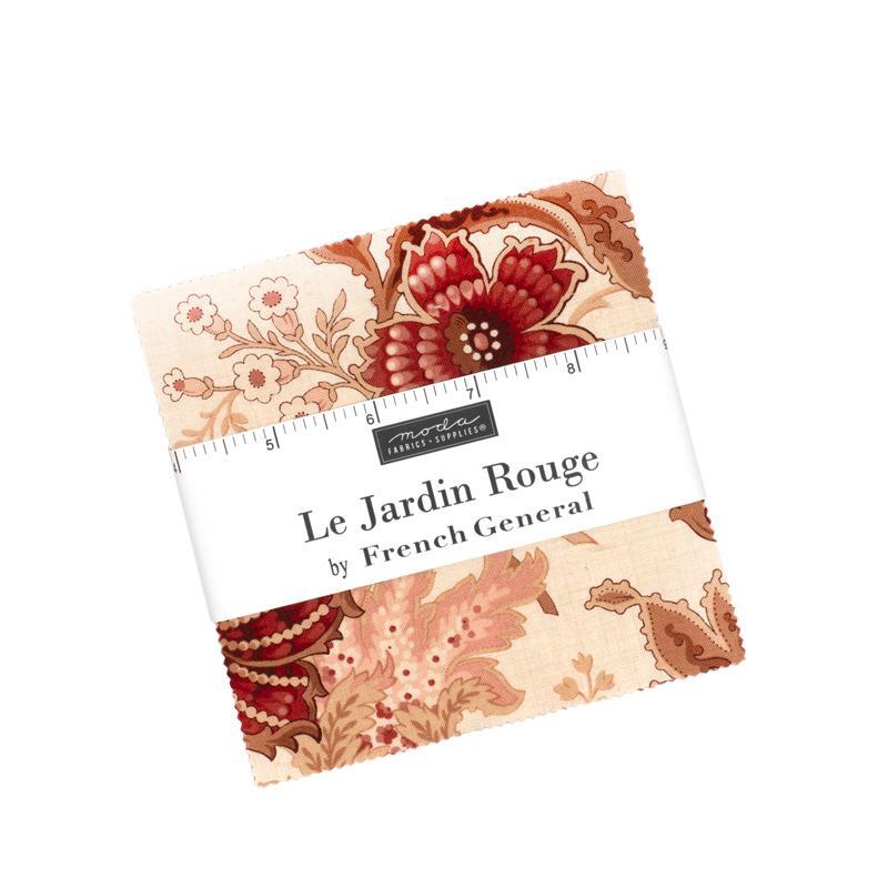 The Le Jardin Rouge Charm Pack in its packaging, isolated on a white background.