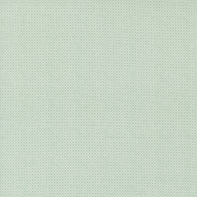 An open circle fabric swatch in aqua.