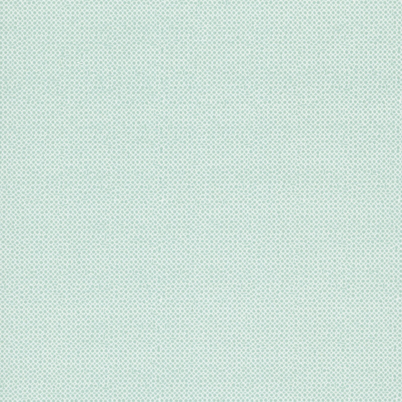 An open circle fabric swatch in aqua.