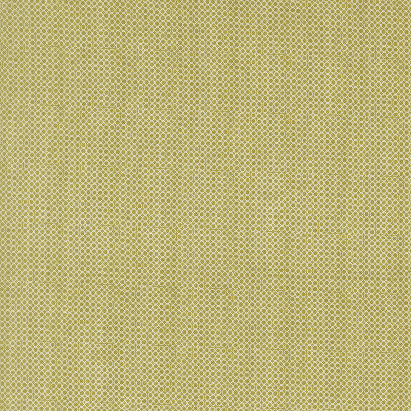 An open circle fabric swatch in olive.