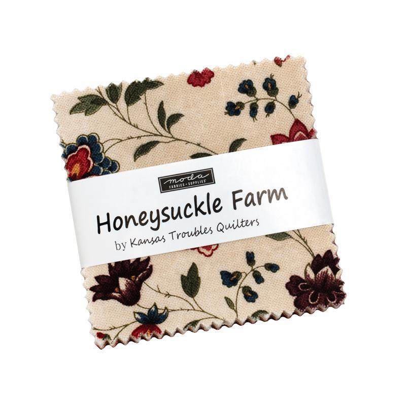 The Honeysuckle Farm Mini Charm Pack in its packaging, isolated on a white background.