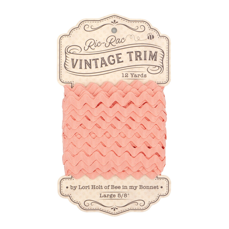Lori Holt 5/8" Ric Rac Vintage Trim - 12yds - Frosting