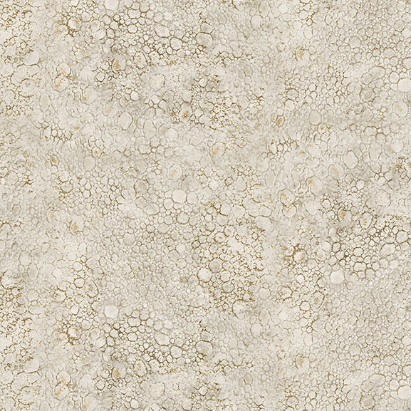A stone fabric swatch featuring a textured organic print in droplet shapes.