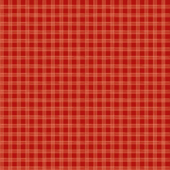 Ruby red fabric with a tonal plaid print.