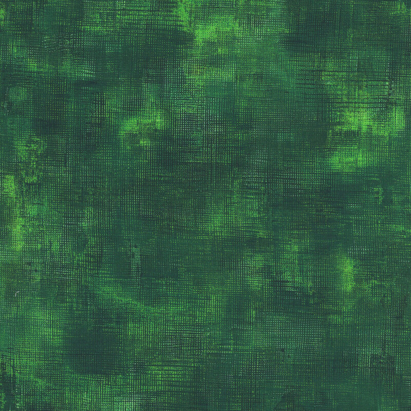 Tonal forest green fabric swatch featuring a textured, crosshatch pattern.