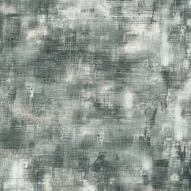 Tonal gray fabric swatch featuring a textured, crosshatch pattern.