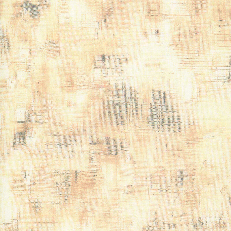 A washed oatmeal fabric featuring a mottled texture in warm shades of golden yellow, cream, and hints of ocher.