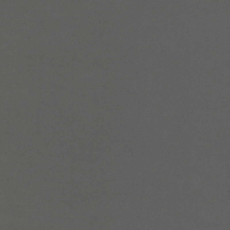 Steel gray fabric with a solid design, making it perfect for coordinating with a variety of projects.