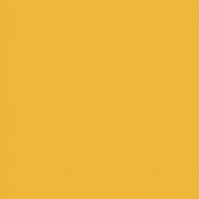 Saturated yellow fabric with a solid design, making it perfect for coordinating with a variety of projects.