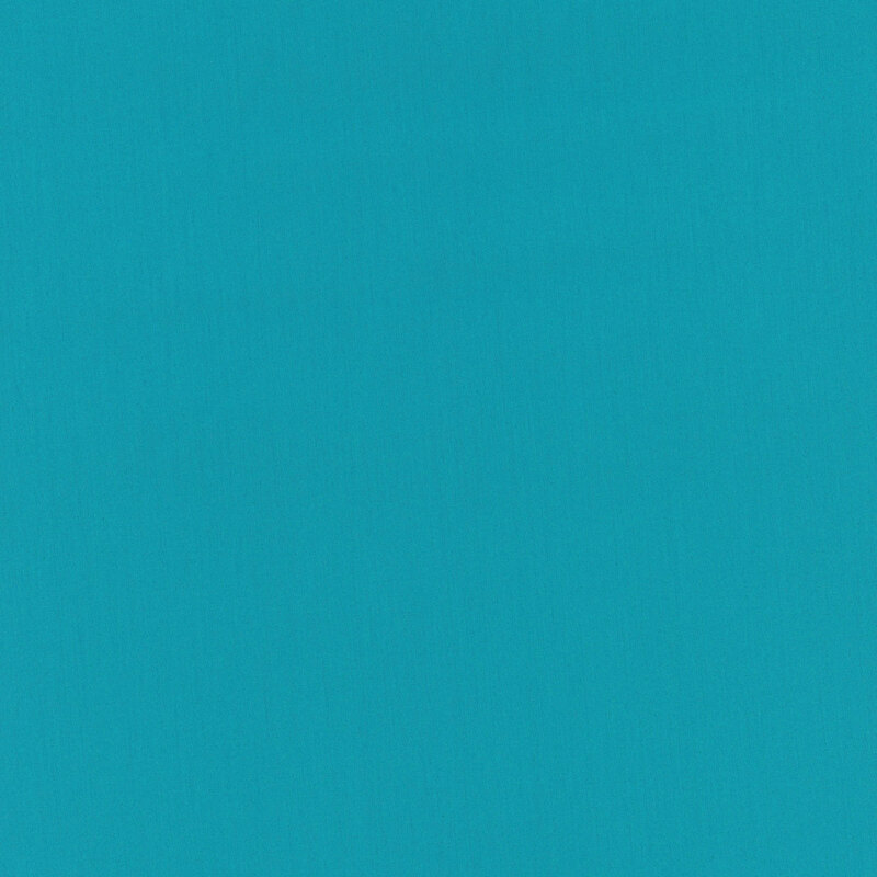 8" x 8" swatch of a basic bright aqua fabric.