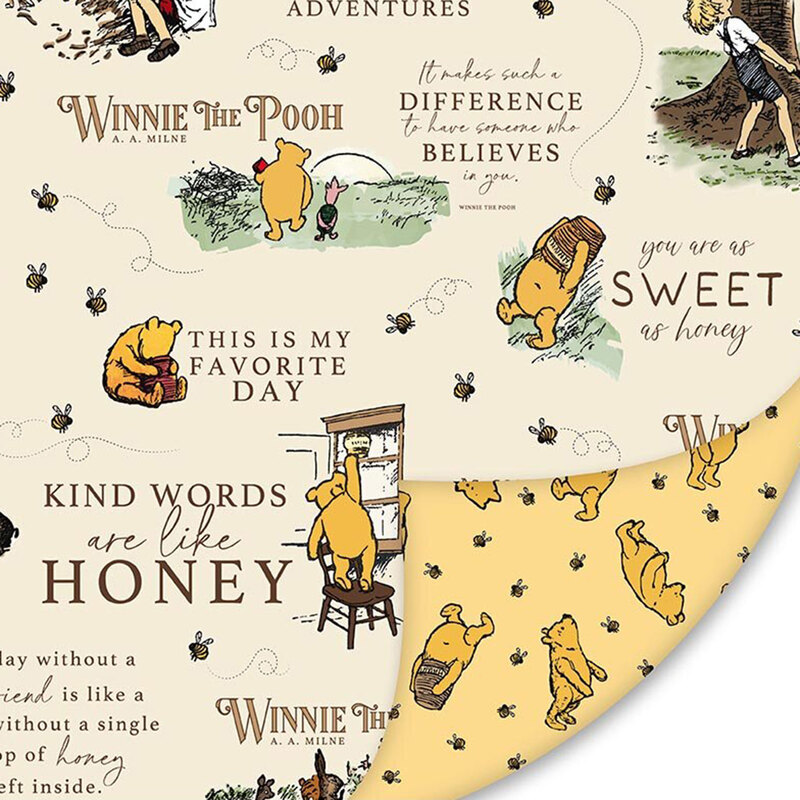 A digital scan of this fabric showing the double sided design