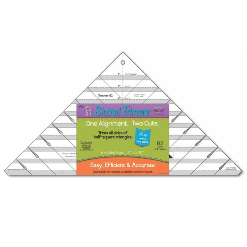 Image of the Clearly Perfect Slotted Trimmer - B2 isolated on a white background