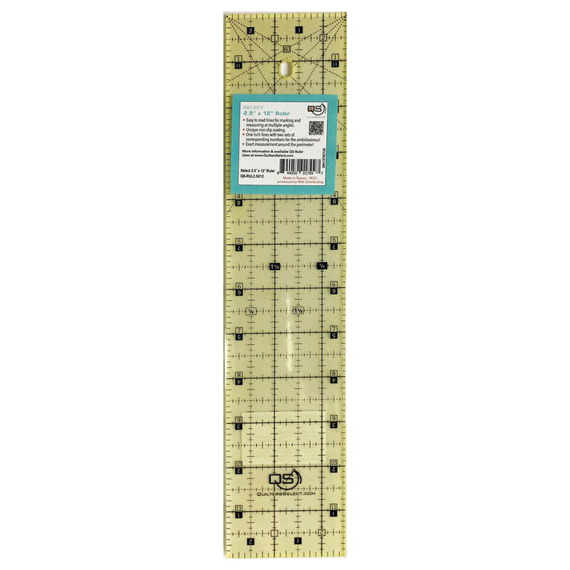 Non-Slip Ruler 2.5" x 12"