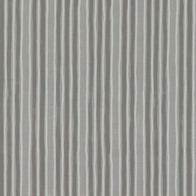 Gray fabric with rustic dark gray stripes
