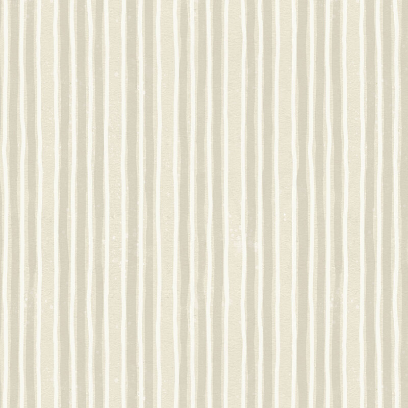 Cream beige fabric with rustic tonal stripes