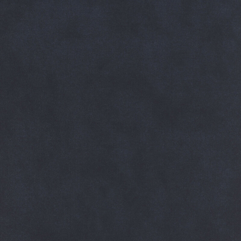 A coal black mottled flannel fabric swatch.